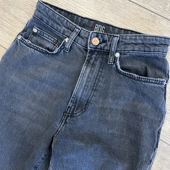 BDG Urban Outfitters Stretch High-Rise Flare Distressed Black Jeans Size 24 - Picture 4 of 9